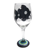 Sparkling Fish Hand Painted Wine Glass