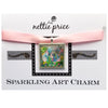Benny and Jenny Sparkling Art Charm Silver Pendant for Necklace or Bracelet