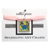 Blue Crab Sparkling Art Charm Silver Pendant for Necklace or Bracelet