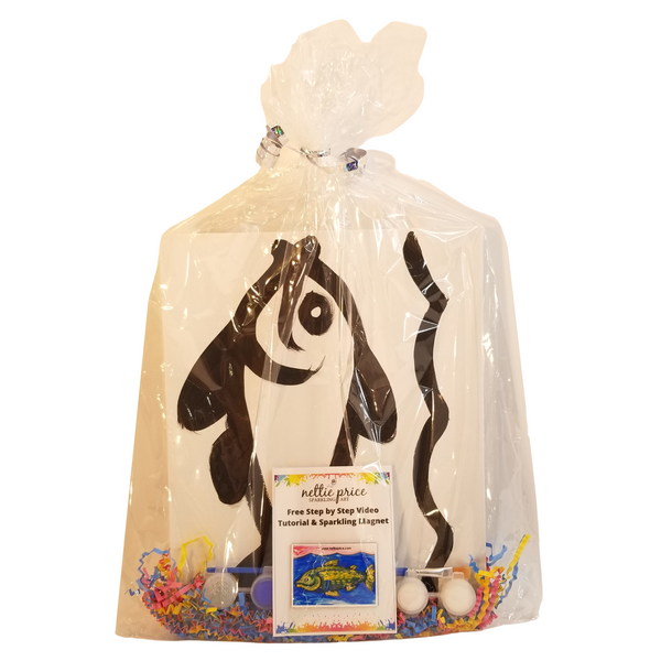 Fish Sparkling Art Painting Party in a Bag with Video Tutorial