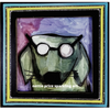 Framed Green Dog with Glasses Print Sparkling Frame