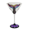 Sparkling Mertini Mermaid Martini Set of 4 Hand Painted Glassware