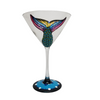 Sparkling Mertini Mermaid Martini Set of 4 Hand Painted Glassware