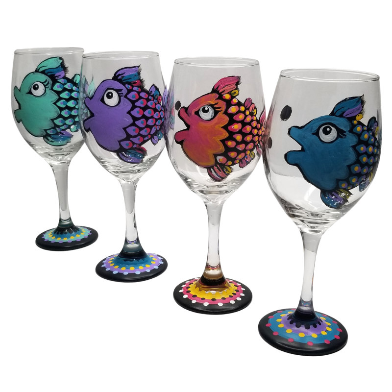 Fish Wine Glasses