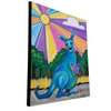 Momma Kangaroo & Baby Original Sparkling Painting on Canvas 16x20