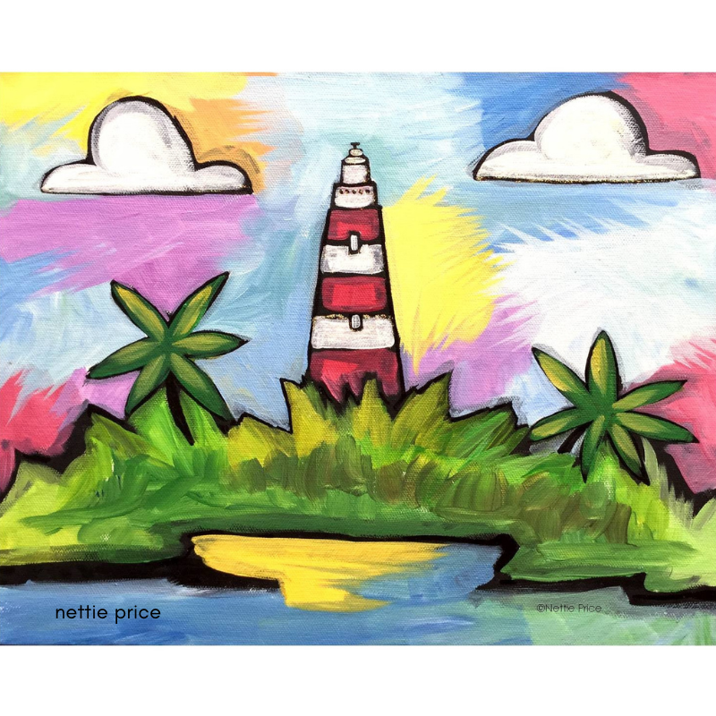 Light House Sparkling Art Print