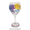 Sparkling Mermaid Hand Painted Wineglass