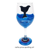 Sparkling Mermaid Tail Hand Painted Wineglass