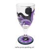 Sparkling Purple Octopus Hand Painted Wineglass