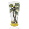 Sparkling Palm Tree Hand Painted Beer Glass