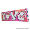 Love Bone with Paw Pink Original Acrylic Painting 12x4x2 Canvas