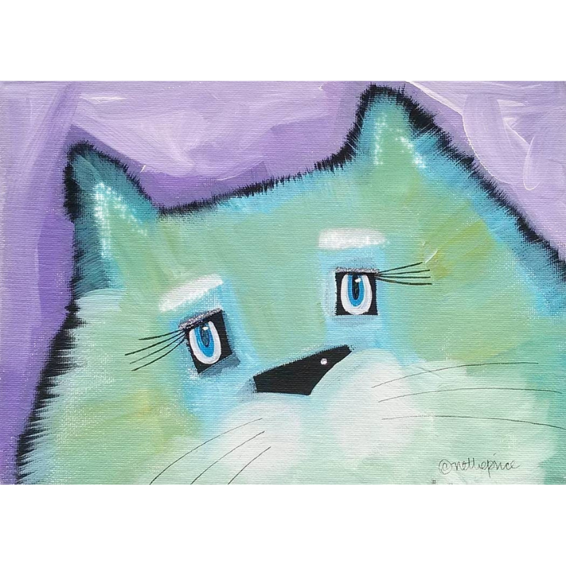 Pretty Kitty Sparkling Art Print