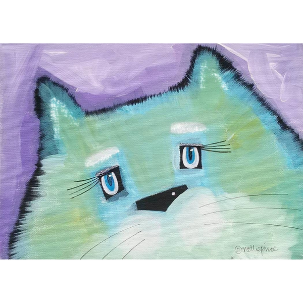 Pretty Kitty Sparkling Art Print