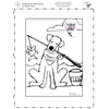 Khaki Shorts Goes Fishing - free coloring page - benefits Fishin' for a Cure