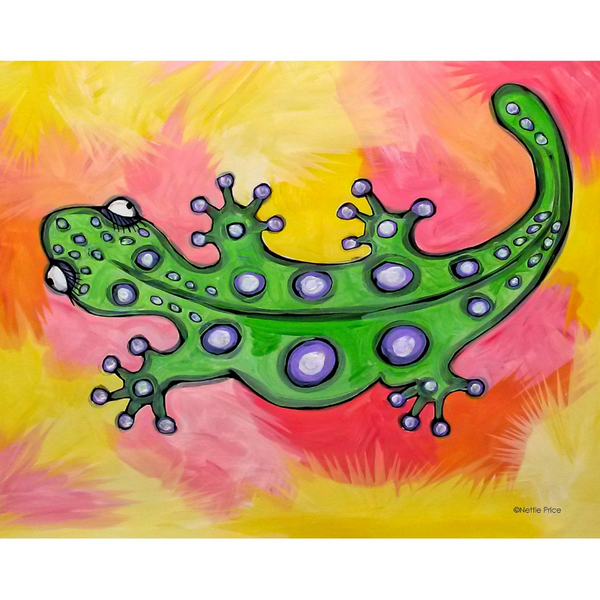 Sammy Salamander Sparkling Art Print